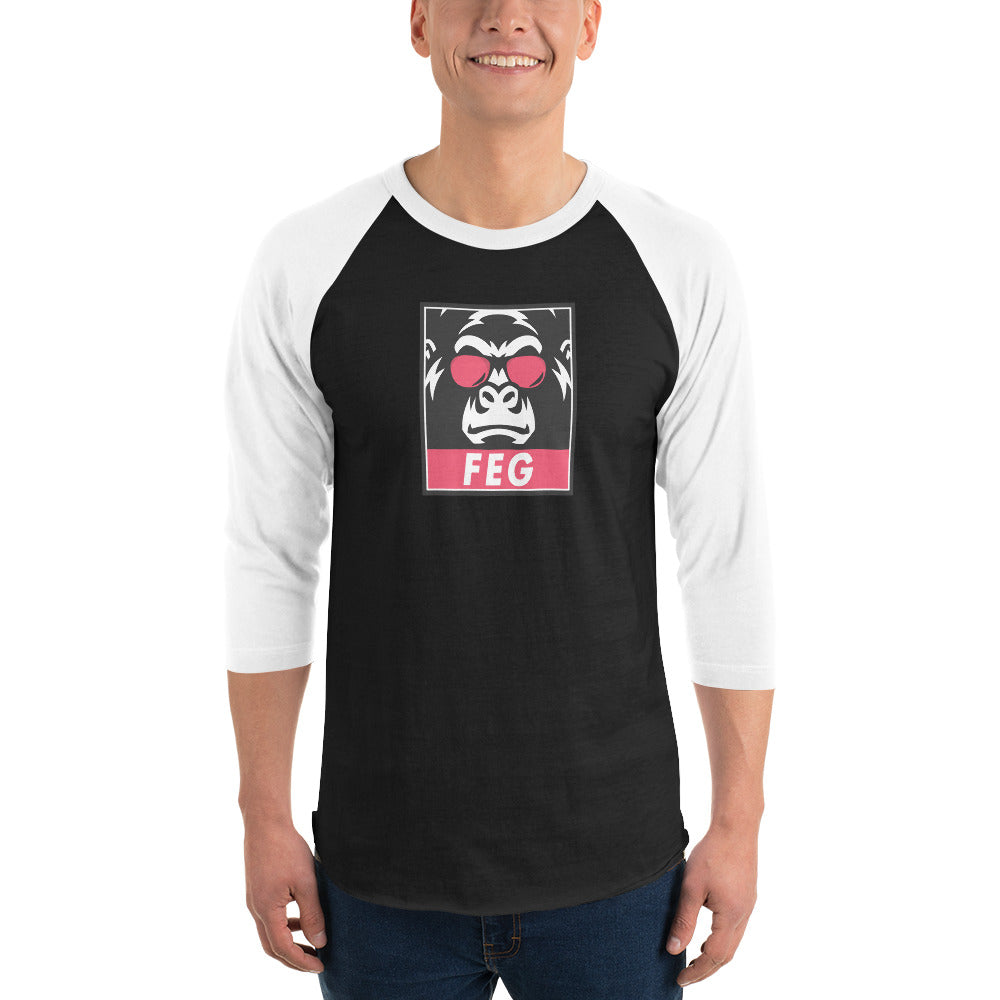 Iconic FEG 3/4 sleeve raglan shirt