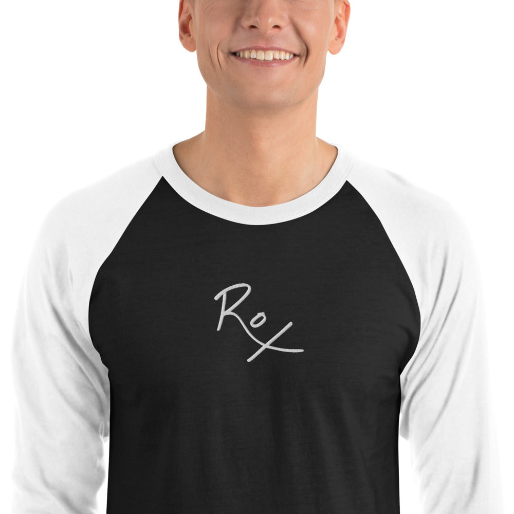 ROX 3/4 sleeve raglan shirt (Embroidered)