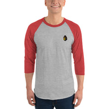 Load image into Gallery viewer, FEG Logo 3/4 sleeve raglan shirt (Embroidered)
