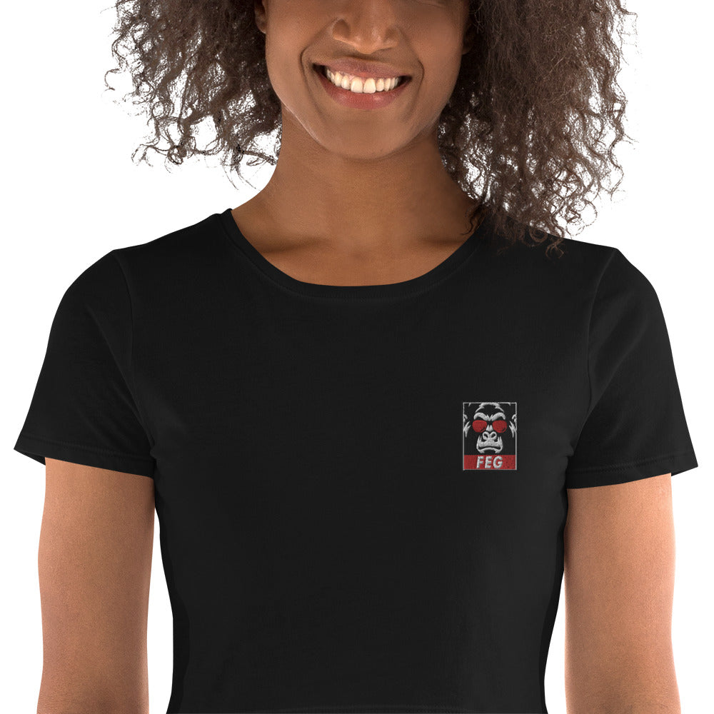Iconic FEG Women’s Crop Tee (Embroidered)